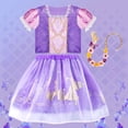 thumbnail image 3 of Vestido de princesa Meland para niñas con juguetes de princesa de 3 a 8 años, 3 of 9
