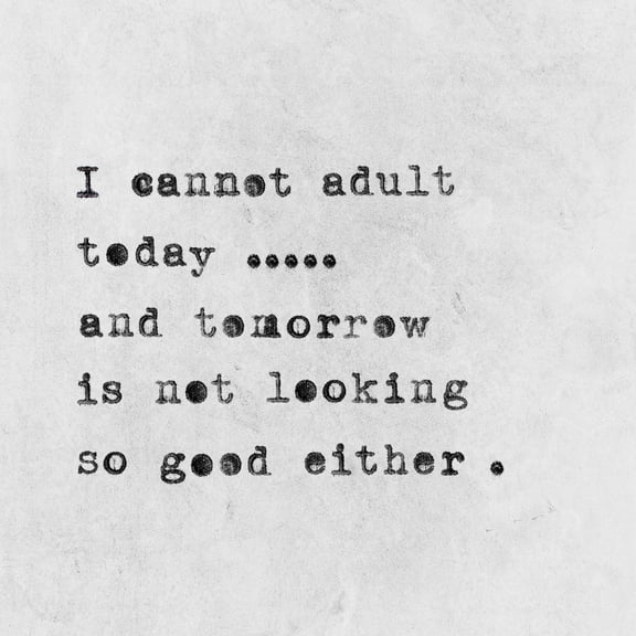 I Cannot Adult Today Painting Print on Wrapped Canvas