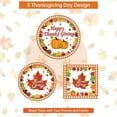 thumbnail image 4 of Owis Maple Leaves Disposable Dinnerware Set, Fall, 24 Count, 4 of 8