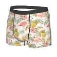 thumbnail image 2 of Fotbe Tropical Pink Flamingo Pineapple Men’s Total Support Pouch Boxer Briefs, X-Temp Cooling, Moisture-Wicking Underwear, Regular, Long-leg and Trunk-, 2 of 9