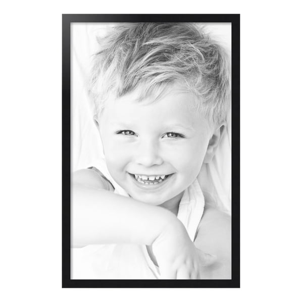 ArtToFrames 24" x 38" Black Steel Picture Frame, 24x38 inch Black MDF Poster Frame (WOM-4639),  Pack