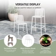 thumbnail image 5 of WestinTrends Playa 3-Piece Patio Adjustable Bar Table with Stackable Patio Bar Stools, White, 5 of 15