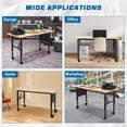 thumbnail image 6 of 2024 New 48" Heavy Duty Wood Work Bench, with Pegboard and Power Outlets, Adjustable Height, for Woodworking, Office, Workshop, 6 of 6