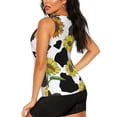 thumbnail image 3 of Balery Sunflowers Country Camiseta sin mangas estampada ligera para mujer, tops de entrenamiento sin mangas, camisetas de yoga transpirables de secado rápido.-X-Large, 3 of 7
