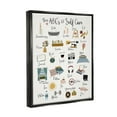 thumbnail image 3 of Stupell Industries ABC's of Self Care Adult Relaxation Alphabet Jet Black Framed Floating Canvas Wall Art, 24x30, by Gigi Louise, 3 of 6