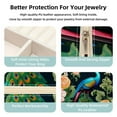 thumbnail image 3 of Peacock Travel Portable Square Jewelry Box Organizer for Rings, Earrings, Necklaces, Bracelets, etc. for Girls and Women, 3 of 6