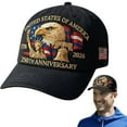 thumbnail image 2 of Wonitaaizi 250th Anniversary USA Hat,Eagle & Liberty 250 Year American Anniversary Hat,Bald Eagle Printed Patriotic Baseball Cap, 2 of 6