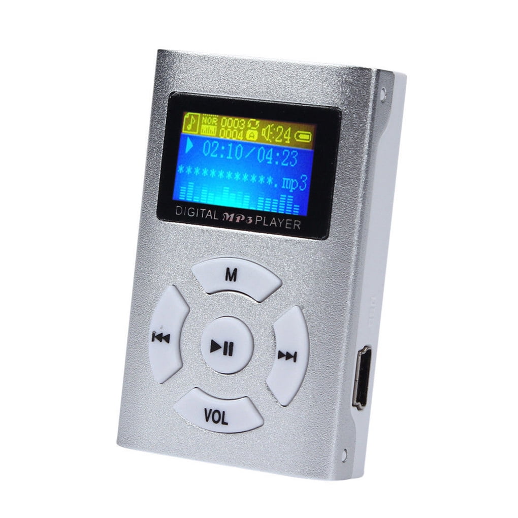 Mini MP3 Player USB Music Media LCD Screen Support 32GB Micro SD TF Card Slot 