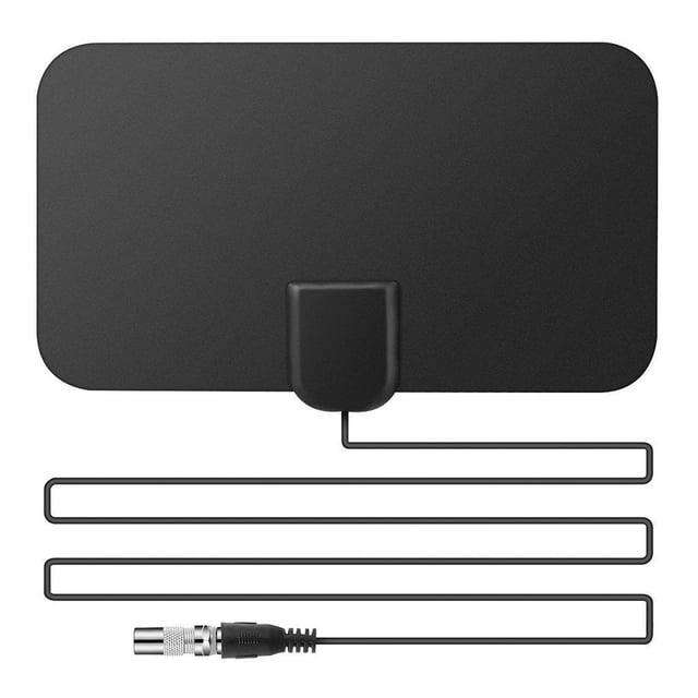 HDTV Antena TDT para interiores TV Antena Digital Amplificador Antena de placa fina de 50 millas de largo alcance Vogacara TX0966-02B