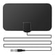 thumbnail image 1 of HDTV Antena TDT para interiores TV Antena Digital Amplificador Antena de placa fina de 50 millas de largo alcance Vogacara TX0966-02B, 1 of 2