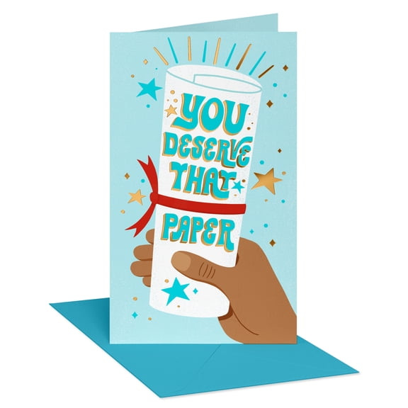 American Greetings Graduation Money/Gift Card Holder for Any Graduate (You Deserve That Paper)