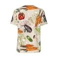 thumbnail image 2 of Daiia Cute Vegetables Mens Baseball Jersey Button Down Shirts Short Sleeve Sports Uniforms-Medium, 2 of 9