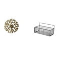 thumbnail image 1 of Escultura para colgar en la pared,Decoración de pared de metal para sala de estar,dormitorio y exterior.,Cesta de almacenamiento,Cesta organizadora de almacenamiento de cocina colgante de, 1 of 8