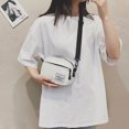 thumbnail image 1 of Bolso de mujer Moda Lona Patchwork Crossbody Teléfono Mini Bolsos Blanco, 1 of 5