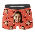 thumbnail image 3 of EliteGoogv Custom Mens Boxer Briefs Customized Funny Underwear Personalized Boxers Valentine'S Birthday Gifts For Boyfriend Husband Him Men’S Underwear Pink 3XL, 3 of 6