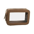 thumbnail image 3 of Bolsa de maquillaje multifuncional, neceser, neceser para mujer, neceser de viaje para coche. Caqui, 3 of 9