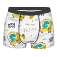 thumbnail image 4 of Goofa Dinosaur on Excavator Printed Men's Boxer Briefs Underwear, Moisture-Wicking Underwear, Trunk,Soft and Breathable Cotton Underwear-, 4 of 9