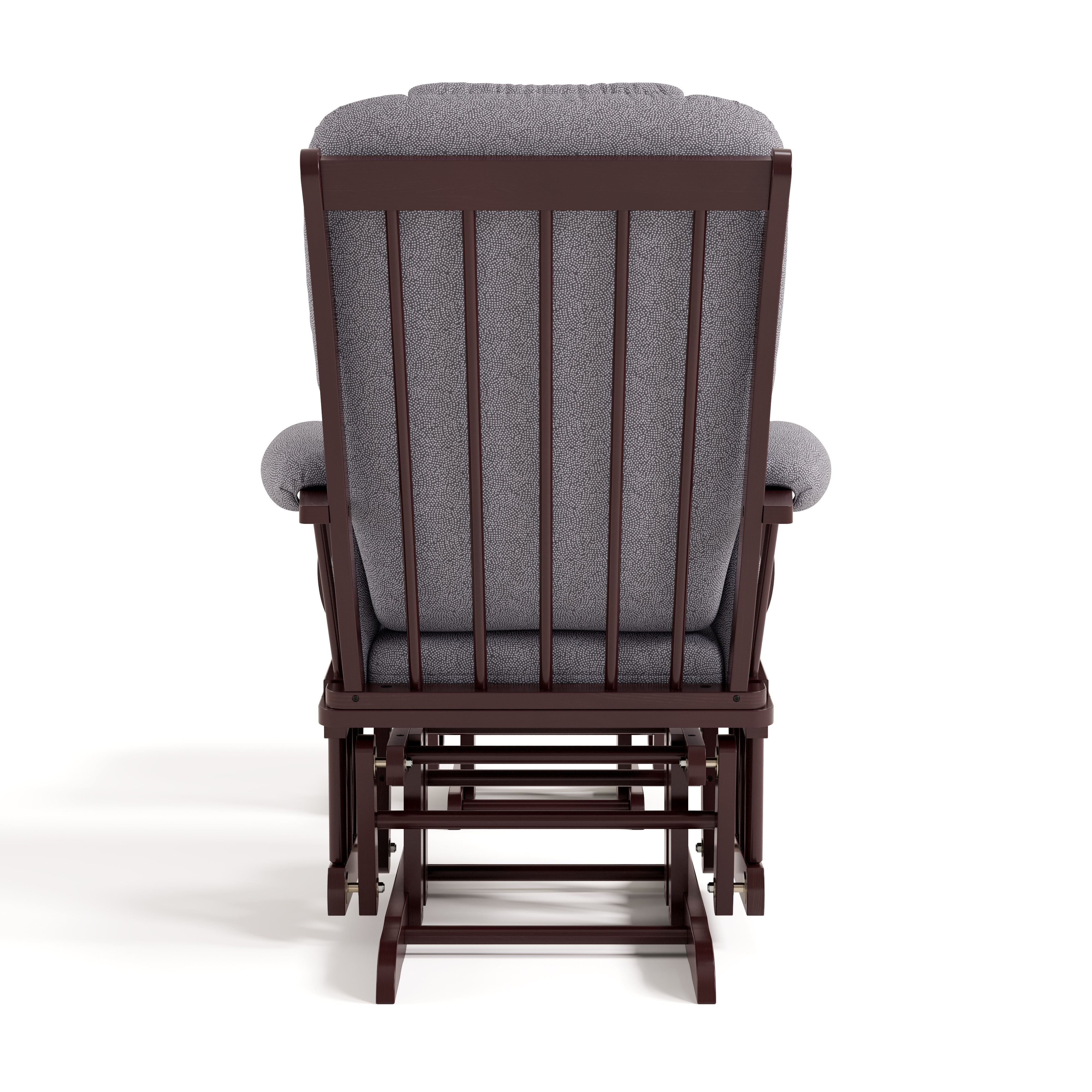 Storkcraft Tuscany Infant Nursery Glider & Ottoman Espresso with Gray Swirl