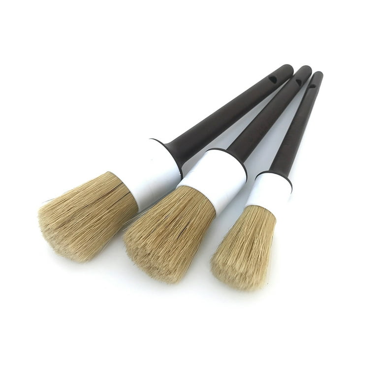 Detail Dudes Boars Hair Ultra Soft Car Detail Brushes - Set of 3