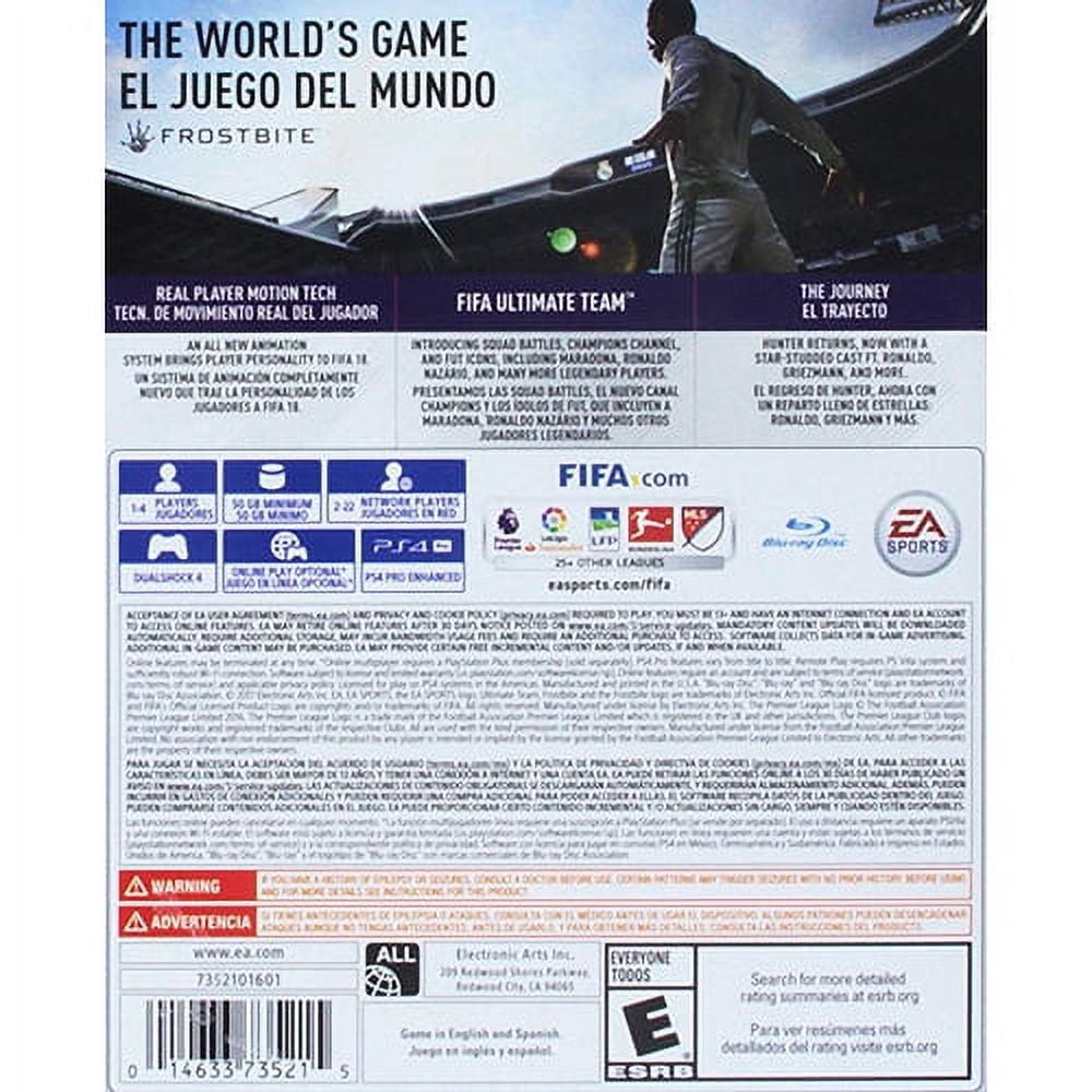PS4 FIFA18 非売品ゲームポスター FIFA 18 | PS4 (RECD) - Walmart.com