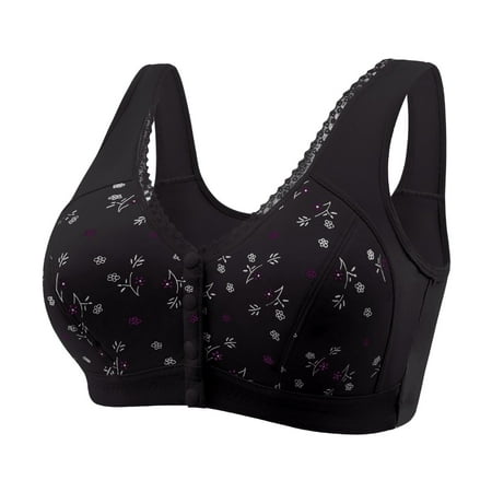 Juslio Minimizer Bras for Women Athletic Wirefree Comfortable Solid Vest Breasted Bra
