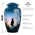 thumbnail image 2 of Teddy Bear Cremation Urns For Keepsake 1 Large, Blue Miniature Urns For Human Ashes For Male And Female, Set Of 4, Little Funeral Urn For Mom And Dad, Combo 10&3 Inch, 2 of 7