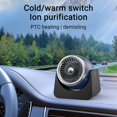 thumbnail image 4 of Car Heater Defrost Heater 12v 120w Portable Windscreen Fan With High Power Car Heater Fan For Fast Heating Defrost Defogger (navy-12v), 4 of 5