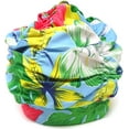 thumbnail image 4 of FYBTO Pleated Swimming Cap Long Hair FYBTO Bathing Cap, Non-Waterproof (Monstera), 4 of 6