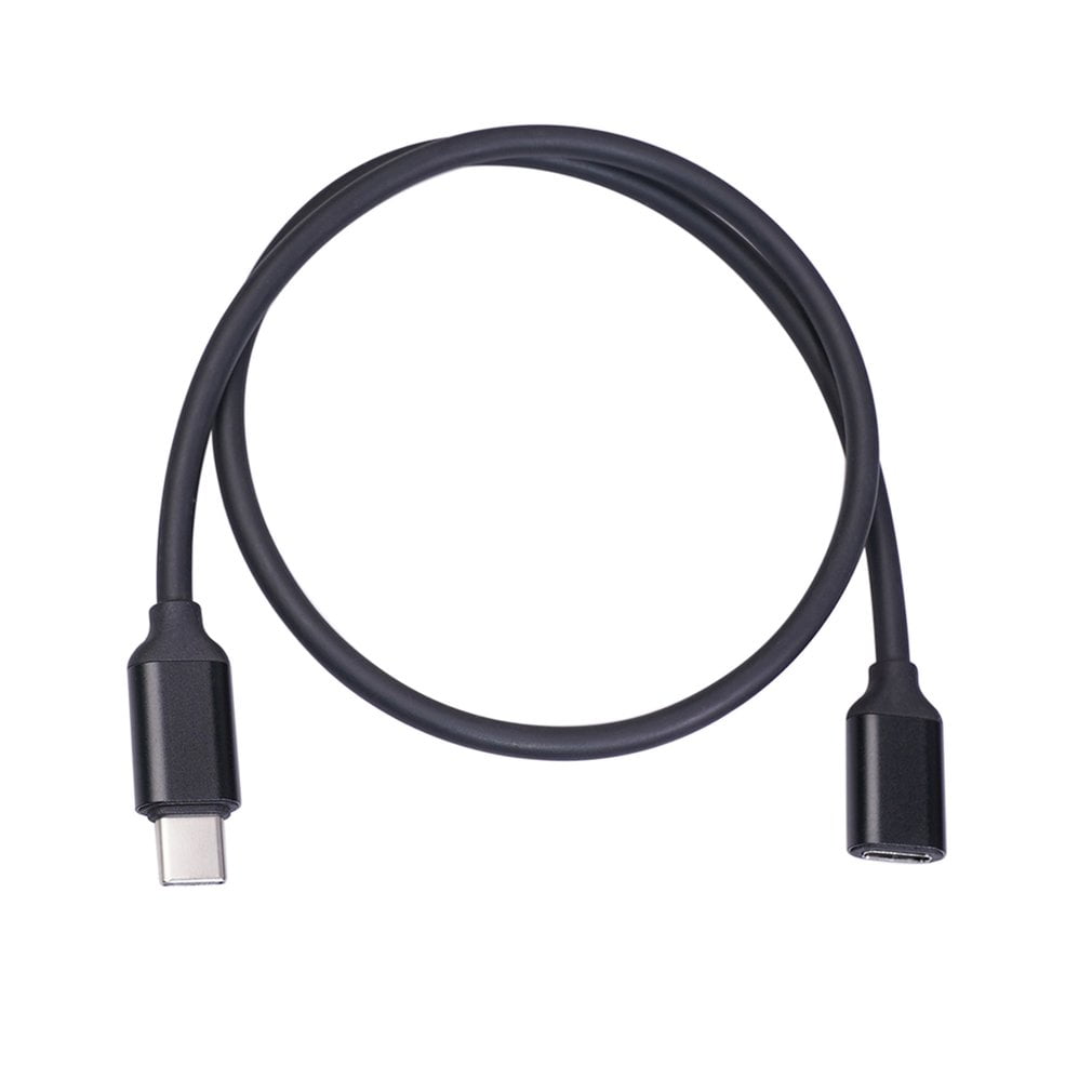 Black 0.5 Meters Converter Cord Adapter Cable Portable Durable for Thunderbolt3 for USB-C Device A sixx Data Cord 