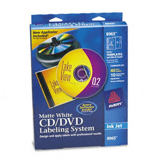 avery cd dvd design labeling kits matte white 40 inkjet labels and avery labels design