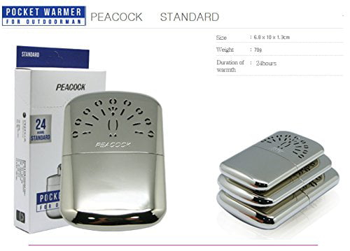 Peacock Hakkin Warmer Standard/Pocket Hand Warmer 24 Hours Made in Japan