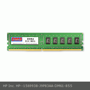 DMS Compatible/Replacement for HP Inc. J9P83AA Workstation Z840 16GB DMS Certified Memory DDR4-2133 (PC4-17000) 2048x72 CL15  1.2v 288 Pin ECC Registered DIMM -