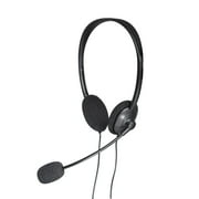 onn. 3.5 mm PC Stereo Headset with Built-in Microphone, Black