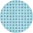 thumbnail image 1 of Ahgly Company Machine Washable Indoor Square Transitional Iceberg Blue Area Rugs, 3' Square, 1 of 7
