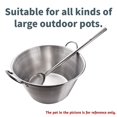 thumbnail image 2 of Stainless Steel 21 Inches Heavy Duty Mexican Cazo Para Carnitas with 36" Large Spoon,41QT Large Outdoor Wok Great for Carnitas and Braising, 2 of 6