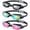 01 Black Grey & aqua & bright Rose, variant on Adult Swim Goggles,3 Pack Swimming Goggles for Swimming,Goggles Swimming for Women and Men,Anti Fog Swim Goggles