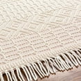 thumbnail image 6 of Hauteloom Luyu Living Room, Bedroom Area Rug - Moroccan Farmhouse - Wool Carpet - Handmade Bubble Woven - Cream, Pale Pink, Light Blush - 5' x 7'6", 6 of 8