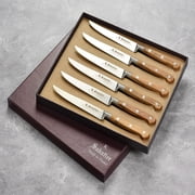 K Sabatier Olive Wood 6 Piece Steak Knife Set