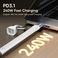 thumbnail image 5 of Klonfd Short Type C PD 240W USB 4.0 Type C Short /40Gbps Data Transfer60Hz Video Display3/4 For 1Phone16/15Ma Book/1Pad SeriesGalaxyAndroid Auto VR Device, 5 of 5