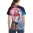 thumbnail image 5 of Suicide Squad Harley Quinn Youth Unisex T-Shirt Crewneck Short Sleeve Double-Sided Print Tee Shirts Top For Boys Girls Kid Teen Large, 5 of 6