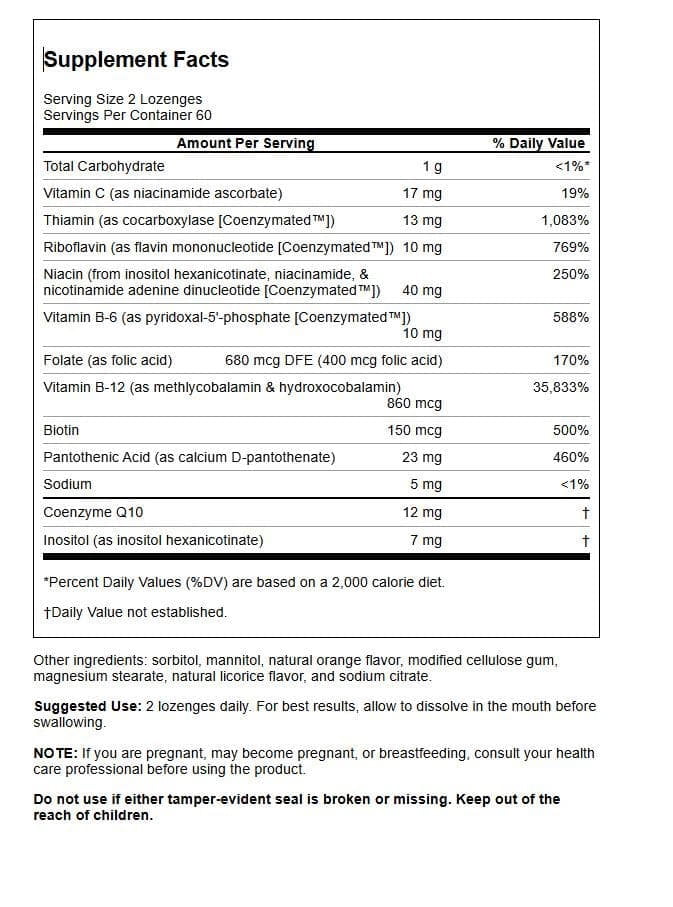 Source Naturals  Coenzymate B Complex* Orange Flavored -  120 Tabets