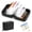 Black, variant on Xdziklosj Pill Organizer Set with 14 Color Coded Inner Pockets Weekly Pill Organizer 7 to 14 Day Portable Reusable with Binder Design Zipper