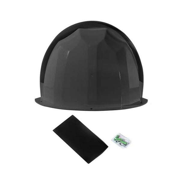 Cubierta protectora para cámara de seguridad, protección contra el sol y la lluvia, para montaje en pared Negro