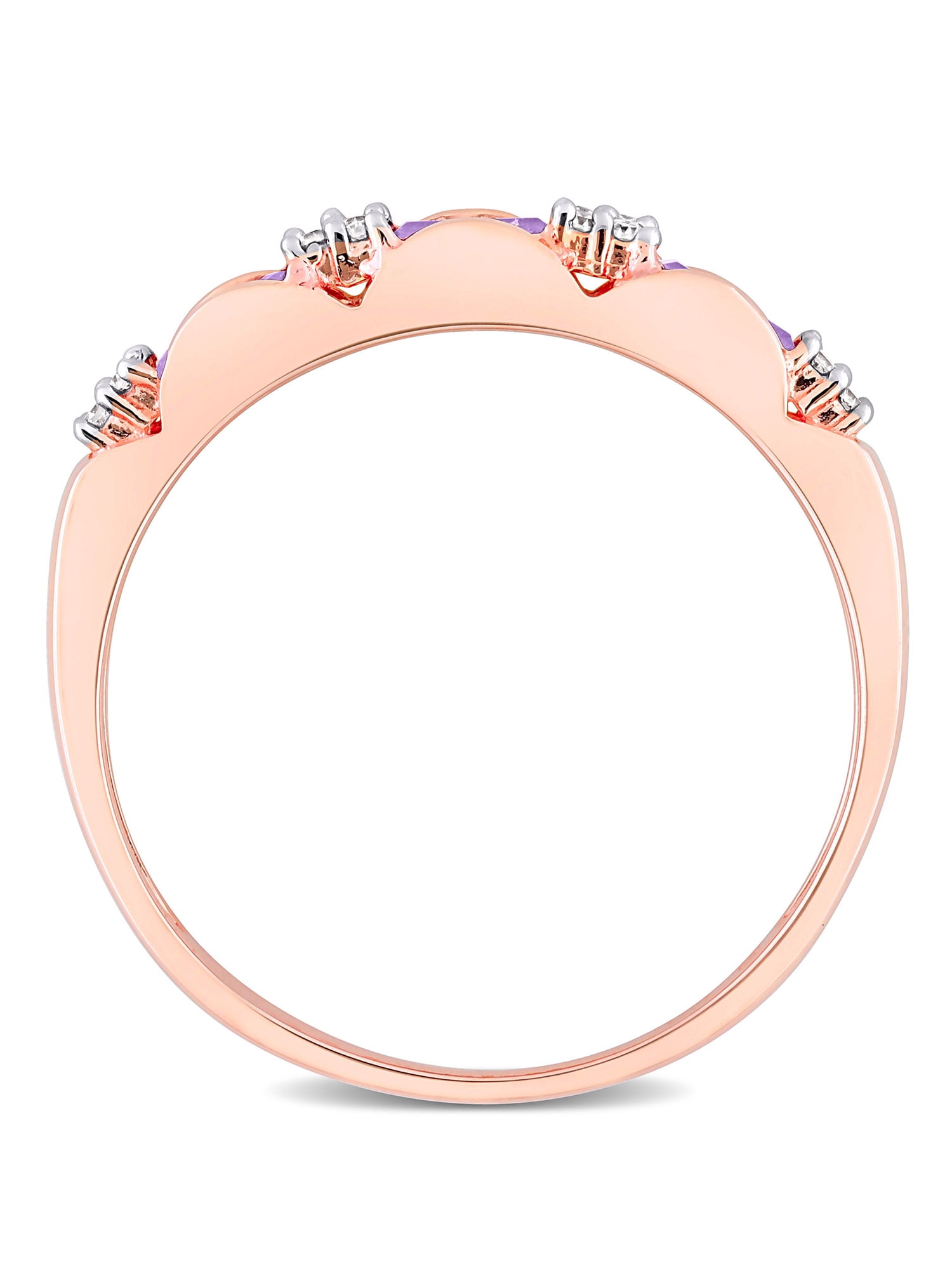 Everly Women's Amethyst 10k Rose Gold Ring