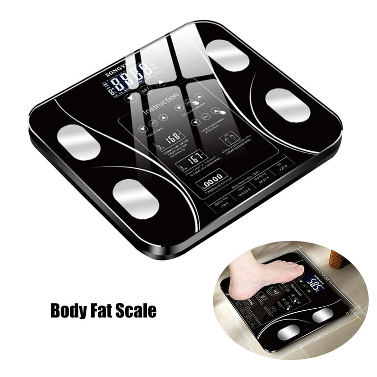 CHWARES Body Fat Scale, USB Rechargeable Digital Weight Bathroom Scales, Smart BMI Scale with 13 Body Data, Scale for Body Weight, Smart Digital