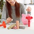 thumbnail image 1 of YAOMOBB Work Coin Counter Portable Coin Counter Set Funnel Shape Coin Sorter Machine with Wrappers for Home Bank Coin Sorting, 1 of 5