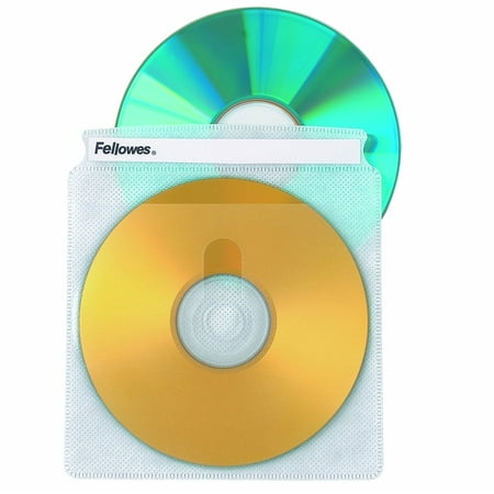 - CD Sleeves 100 CD Capacity Clear Vinyl Double Sided-50-Pack, Double-sided sleeves hold 2 CDs/DVDs without jewel cases By Fellowes