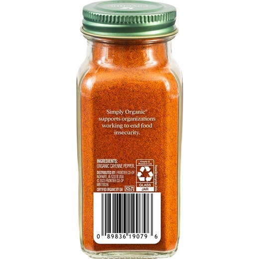 Pack of 6, Simply Organic Cayenne Pepper, 2.5 oz