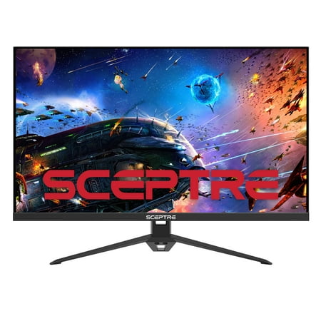 Sceptre 27-inch IPS Gaming Monitor up to 165Hz DisplayPort HDMI 300 Lux 99% sRGB Build-in Speakers, Machine Black (E278B-FPT168)