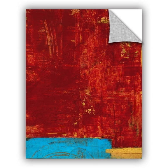 ArtAppealz Elena Ray "Red Abstract" Removable Wall Art